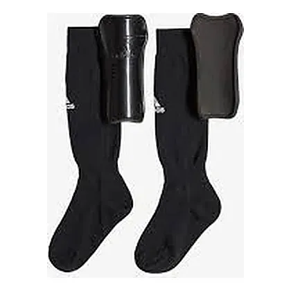 adidas medias con espinillera de fútbol para niños · Negro / Blanco