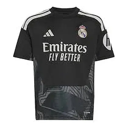 adidas Real Madrid camiseta de portero local para niños · Negro