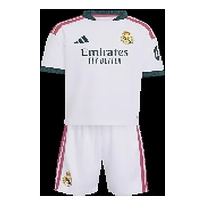 adidas Real Madrid uniforme local mini para niños · Blanco