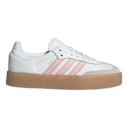 adidas Sambae zapatos casuales para dama · Blanco / Rosado / Marrón