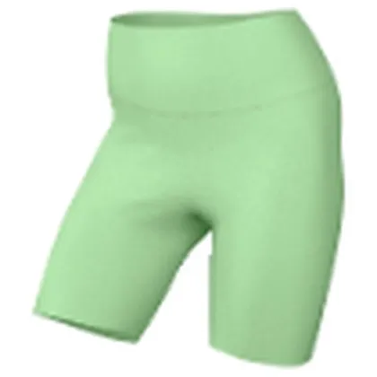 Nike Zenvy short de tiro alto de 5" para dama · Verde / Blanco