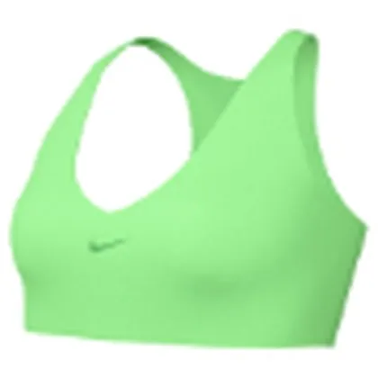 Nike Universa top deportivo de soporte medio para dama · Verde claro