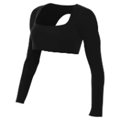 Nike Zenvy top deportivo manga larga para dama · Negro / Gris