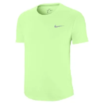 Nike Miler camiseta de running para dama · Neón / Plata