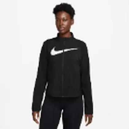 Nike Tempo Swoosh chaqueta de running para dama · Negro / Blanco